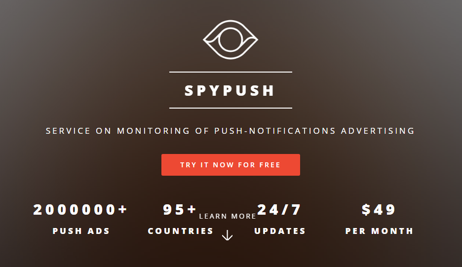 SpyPush-homepage
